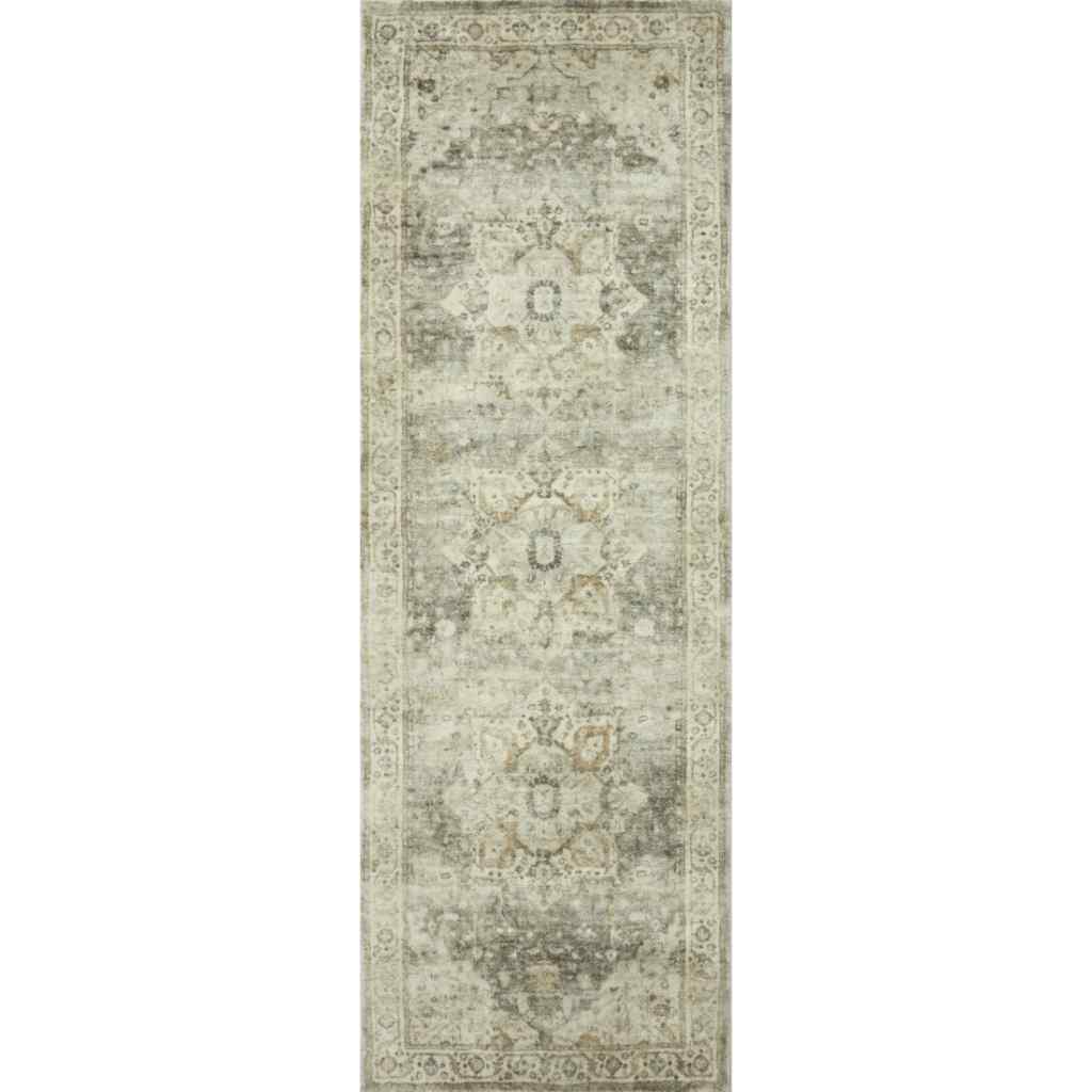 Loloi II Rosette Collection Sage / Beige Rug ROS-09 Sage / Beige / 2'-6" x 7'-6"
