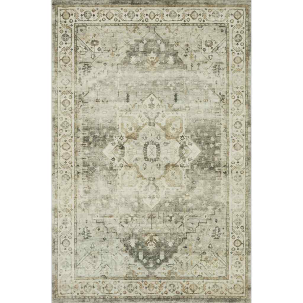 Loloi II Rosette Collection Sage / Beige Rug ROS-09 Sage / Beige / 3'-3" x 5'-3"