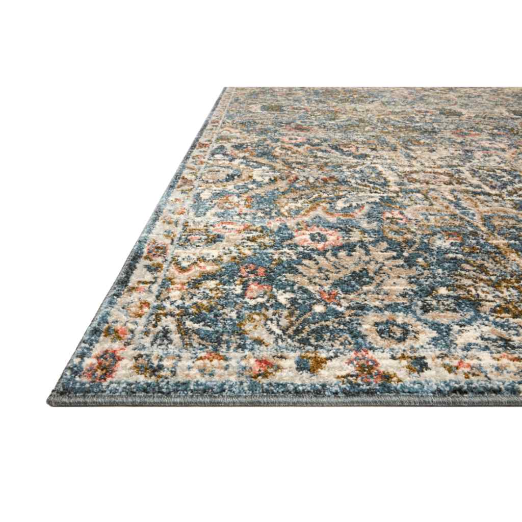Loloi II Saban Collection Blue / Sand Rug SAB-04 Blue / Sand / 18" x 18" Sample