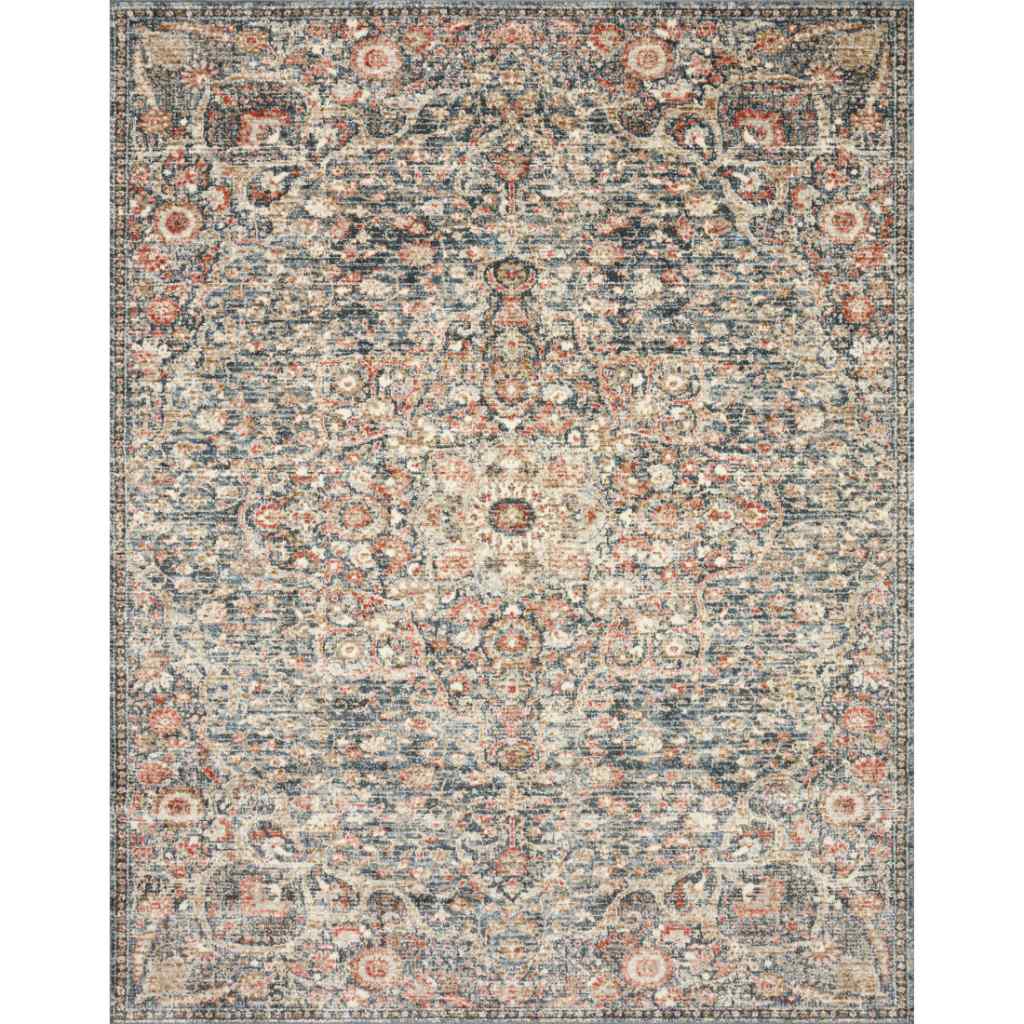 Loloi II Saban Collection Blue / Spice Rug SAB-02 Blue / Spice / 11'-6" x 15'