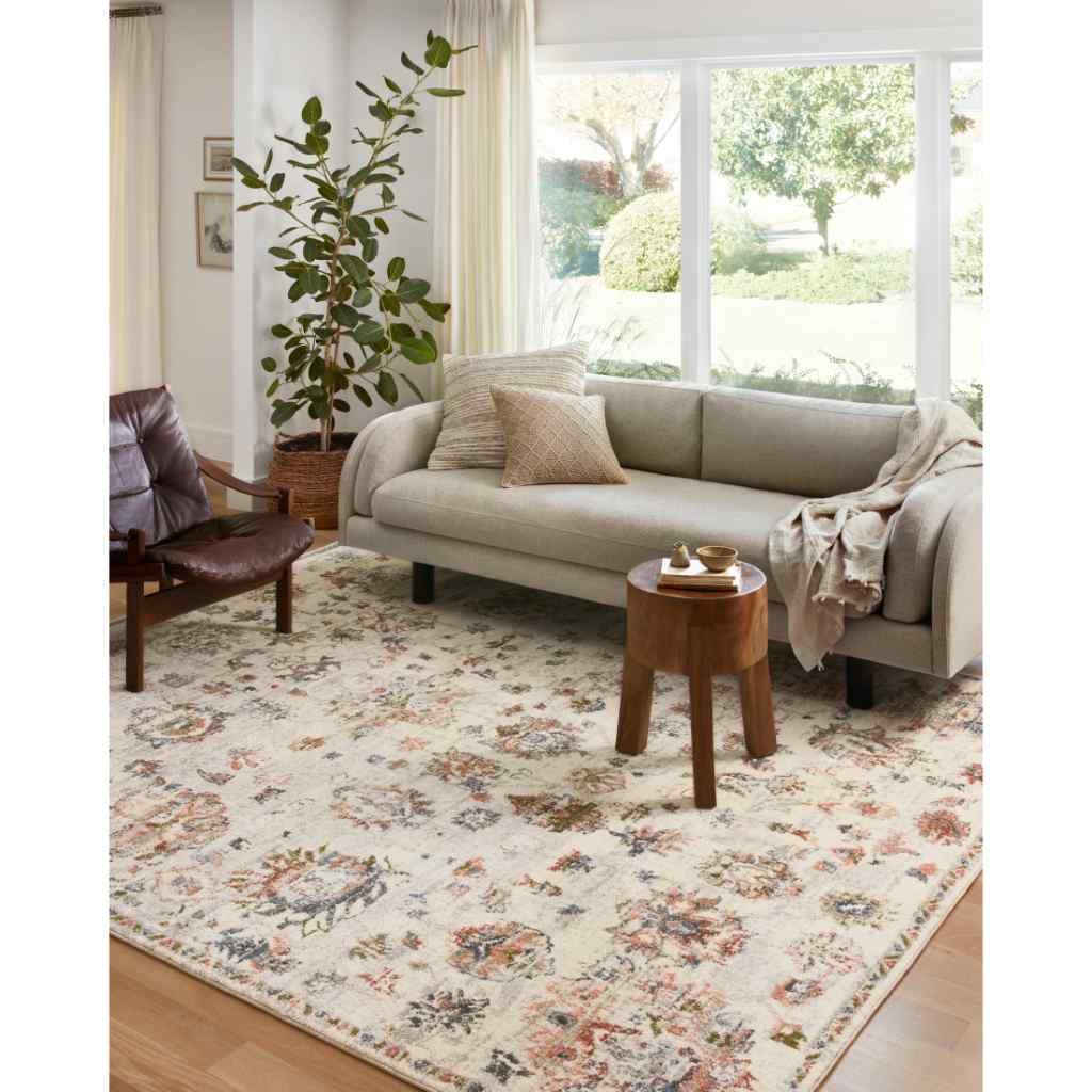 Loloi II Saban Collection Ivory / Multi Rug SAB-09 Ivory / Multi / 18" x 18" Sample