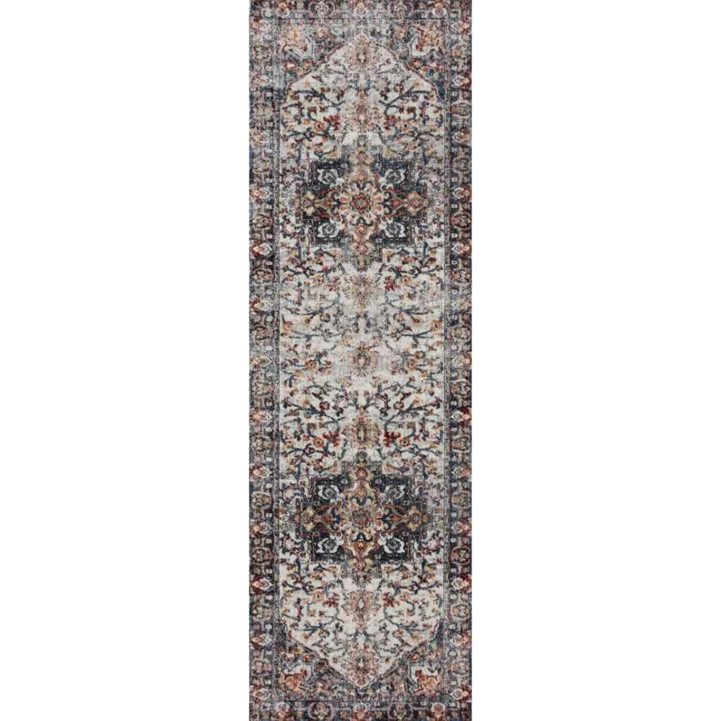 Loloi II Samra Collection Ivory / Denim Rug SAM-09 Ivory / Denim / 2'-7" x 10'-0"