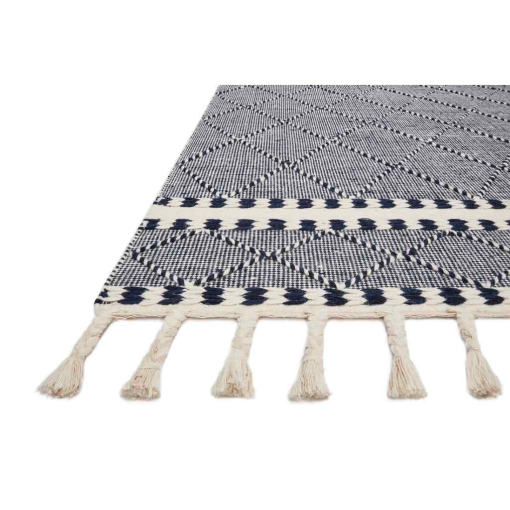 Loloi II Sawyer Collection Navy Rug SAW-02 Navy / 18" x 18" Sample