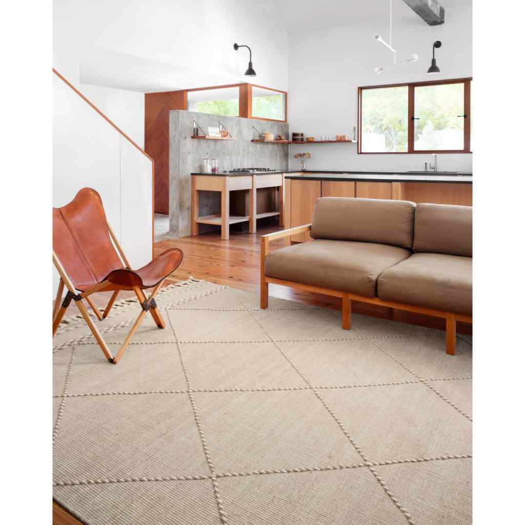 Loloi II Sawyer Collection Sand Rug SAW-03 Sand / 18" x 18" Sample