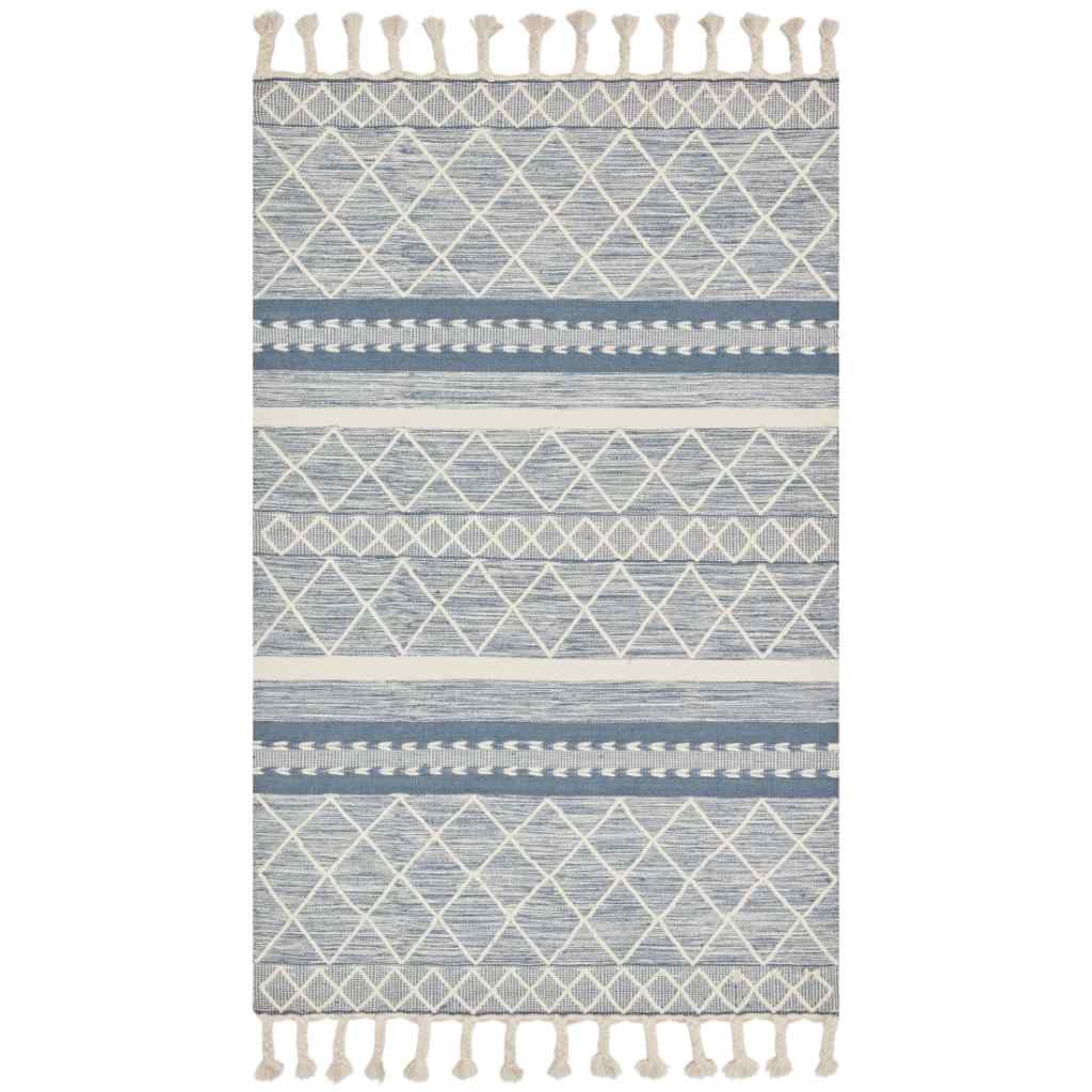 Loloi II Sawyer Collection Teal Rug SAW-04 Teal / 9'-3" x 13'