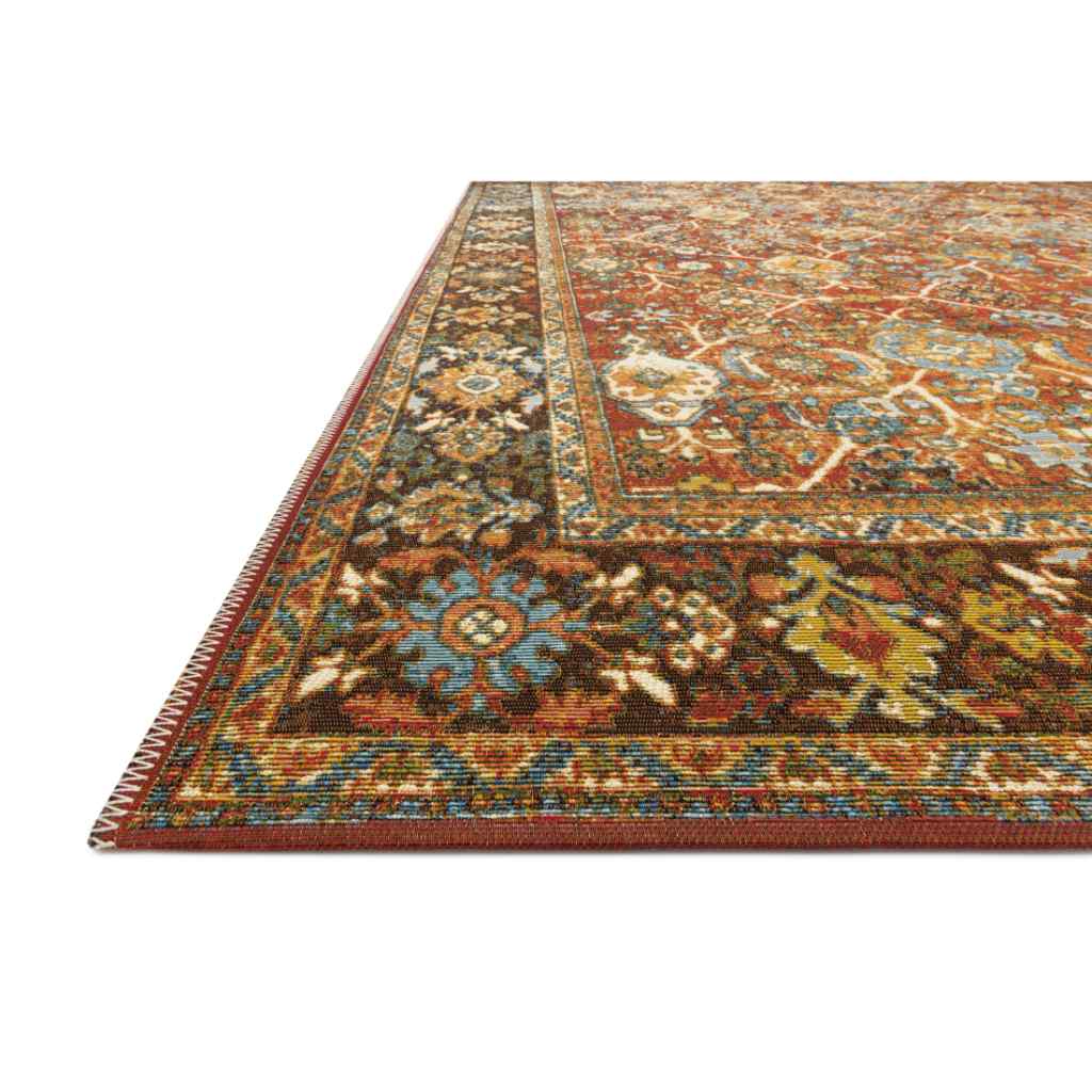 Loloi II Sebastian Collection Red / Multi Rug SEB-06 Red / Multi / 18" x 18" Sample