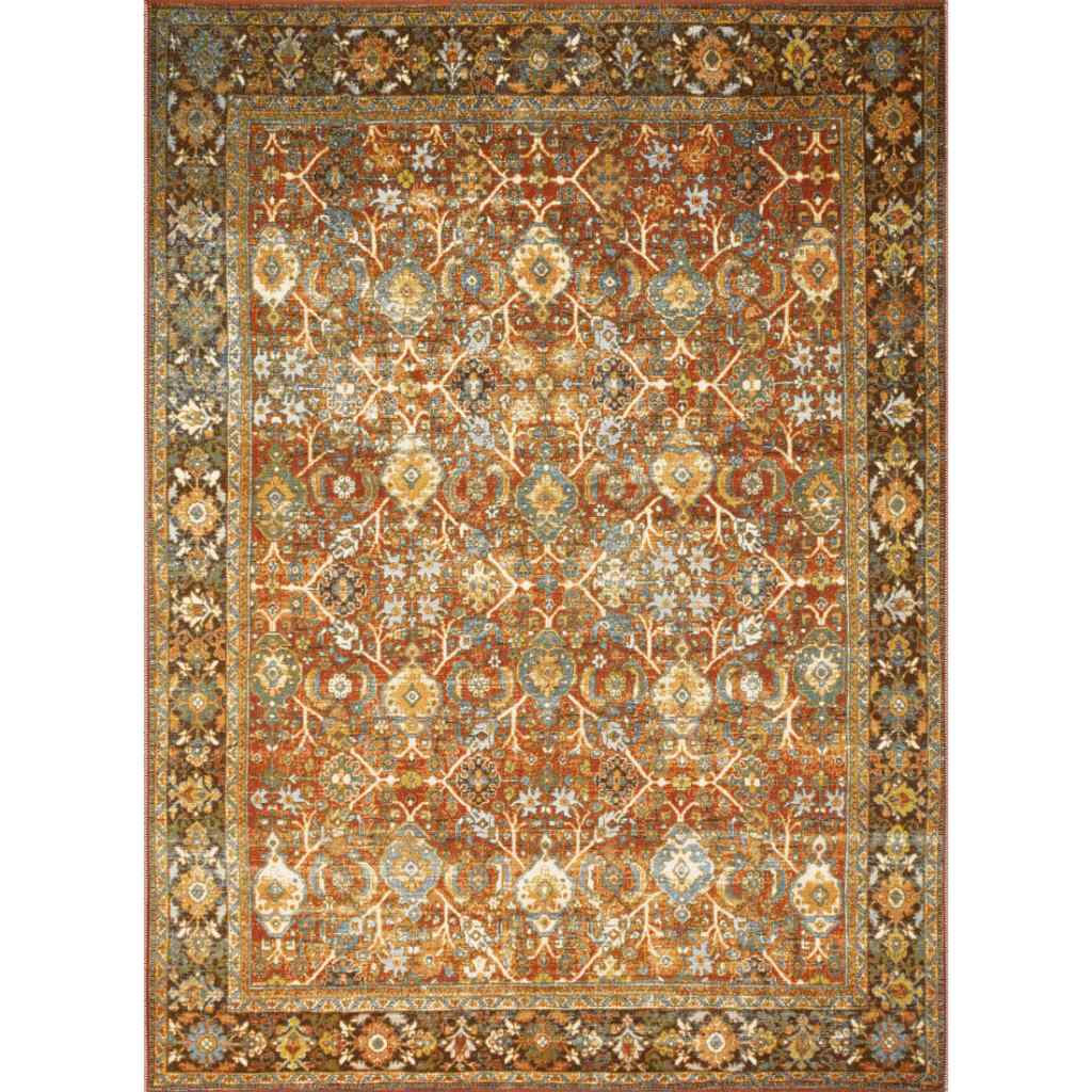 Loloi II Sebastian Collection Red / Multi Rug SEB-06 Red / Multi / 3'-11" x 5'-11"