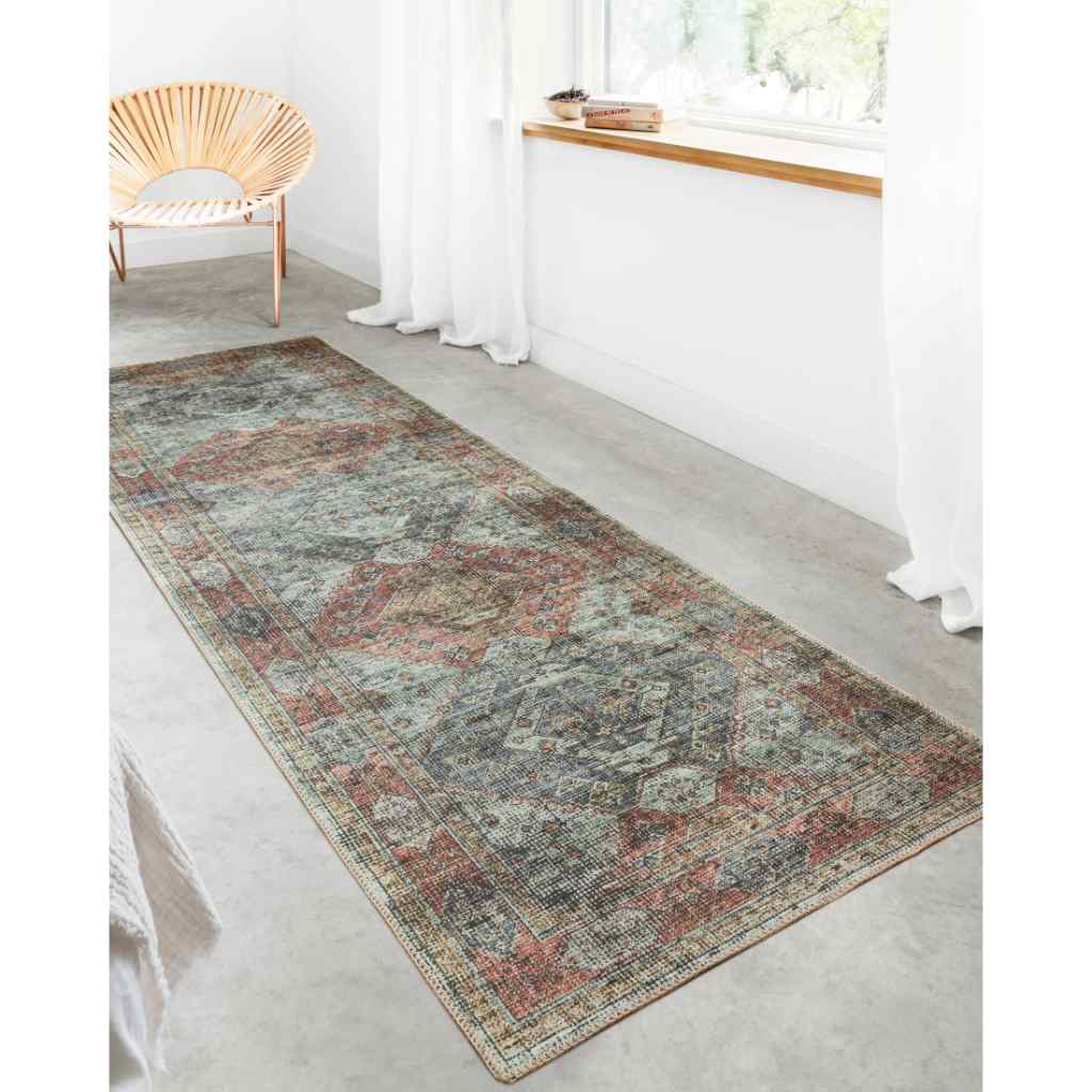 Loloi II Skye Collection Apricot / Mist Rug SKY-06 Apricot / Mist / 18" x 18" Sample