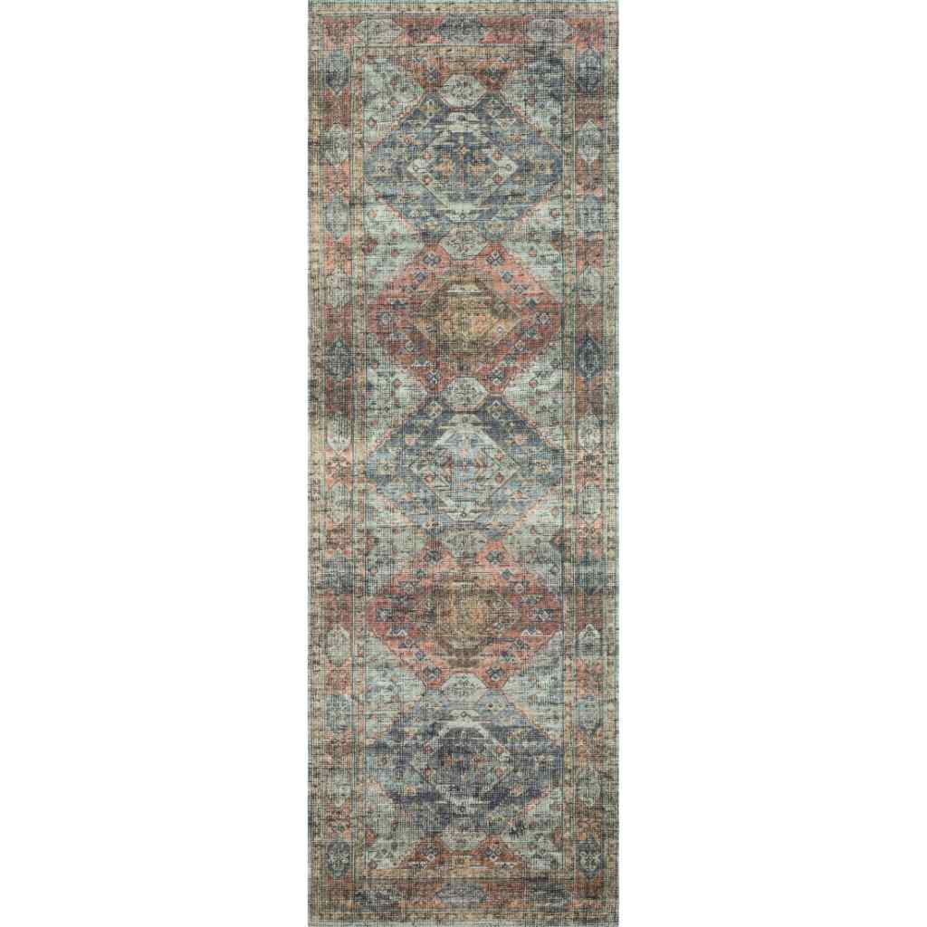 Loloi II Skye Collection Apricot / Mist Rug SKY-06 Apricot / Mist / 2'-6" x 10'-0"