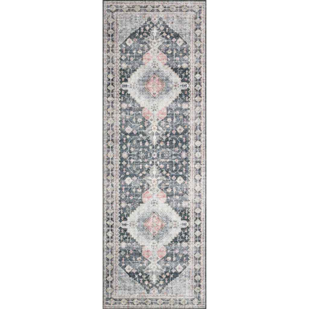 Loloi II Skye Collection Charcoal / Multi Rug SKY-02 Charcoal / Multi / 2'-6" x 10'-0"