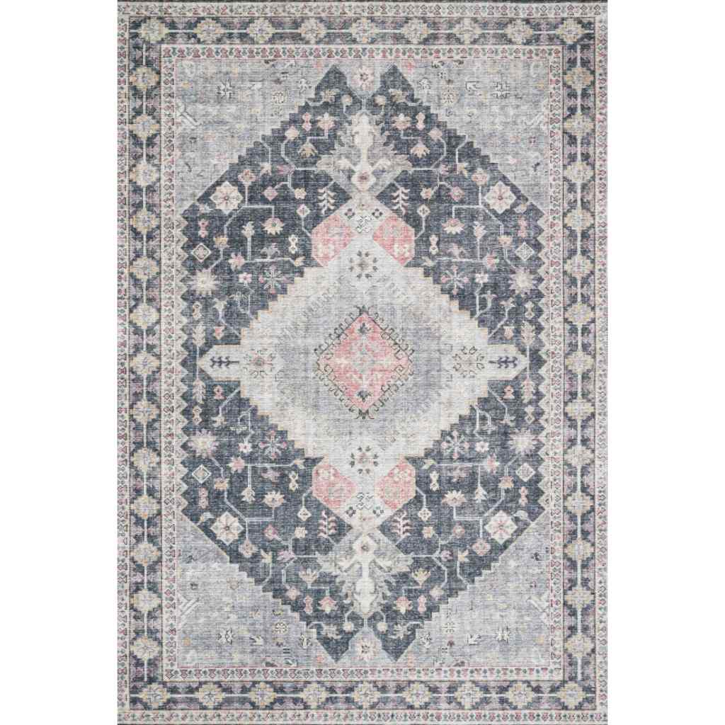 Loloi II Skye Collection Charcoal / Multi Rug SKY-02 Charcoal / Multi / 9'-0" x 12'-0"