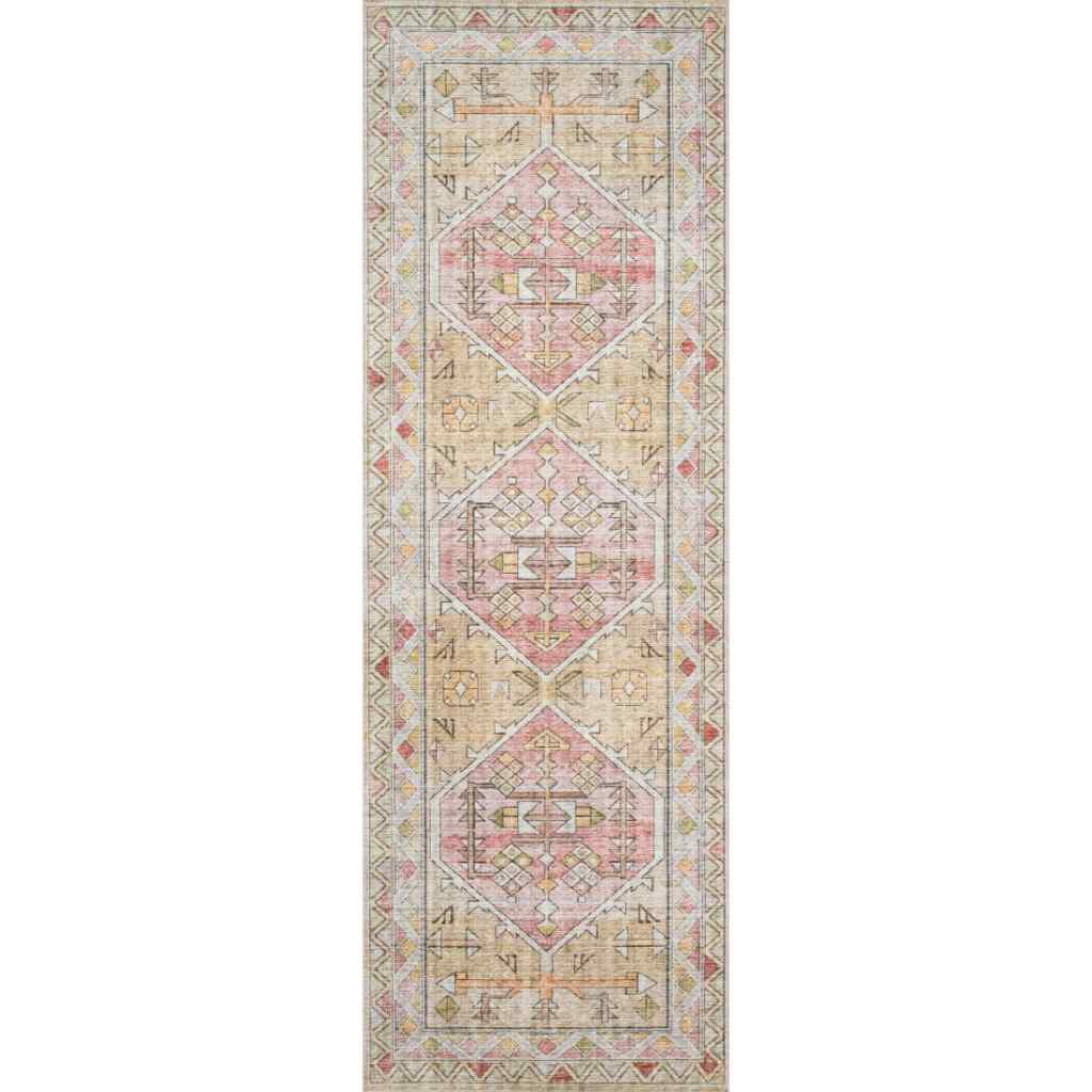 Loloi II Skye Collection Gold / Blush Rug SKY-04 Gold / Blush / 2'-6" x 10'-0"