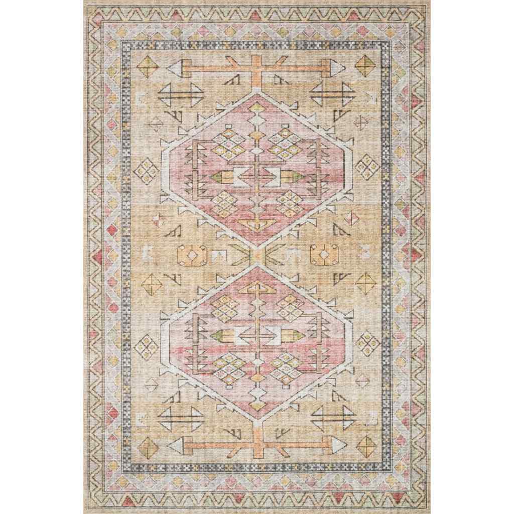 Loloi II Skye Collection Gold / Blush Rug SKY-04 Gold / Blush / 9'-0" x 12'-0"