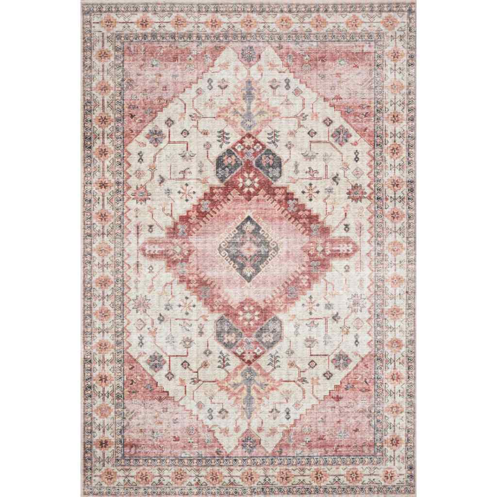 Loloi II Skye Collection Ivory / Berry Rug SKY-02 Ivory / Berry / 9'-0" x 12'-0"