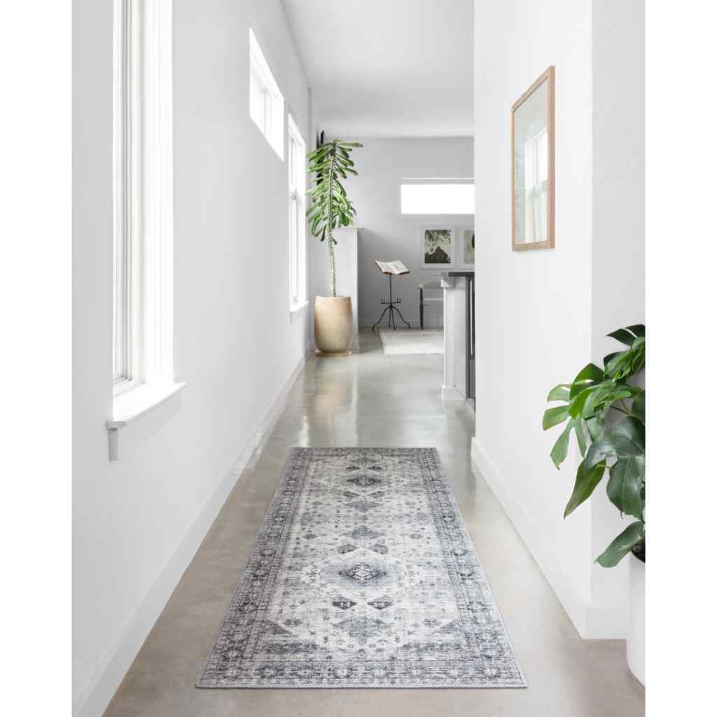 Loloi II Skye Collection Silver / Grey Rug SKY-02 Silver / Grey / 18" x 18" Sample