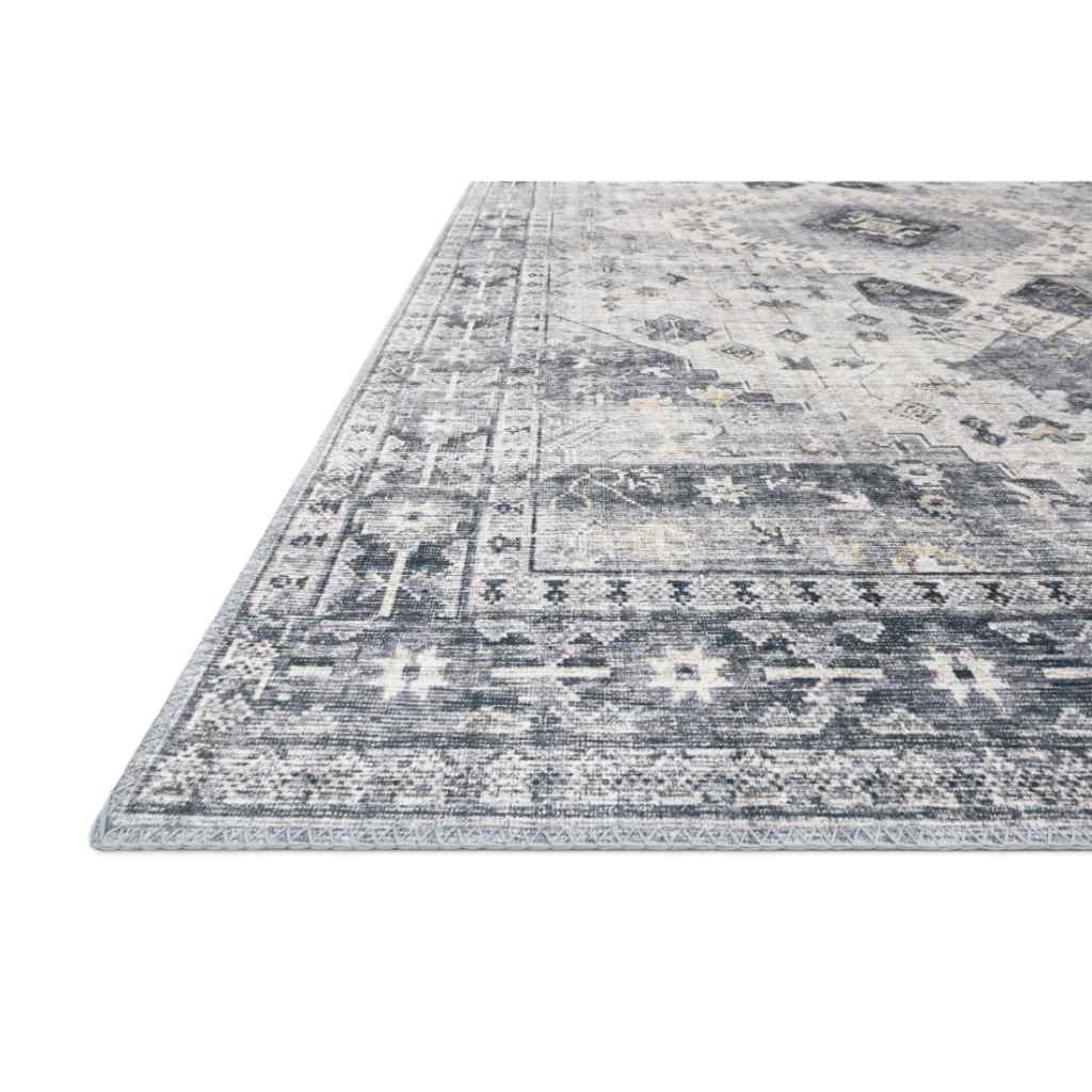 Loloi II Skye Collection Silver / Grey Rug SKY-02 Silver / Grey / 18" x 18" Sample