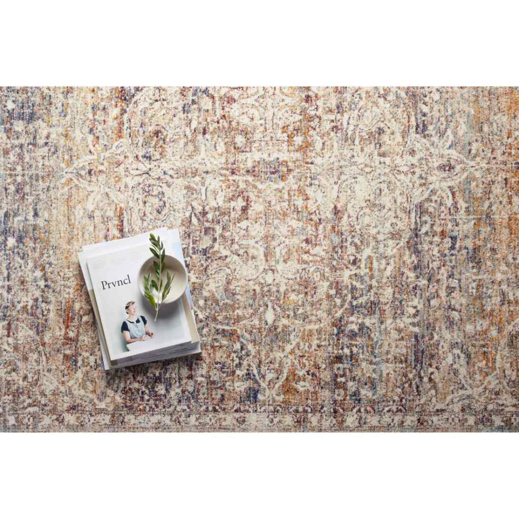 Loloi II Sorrento Collection Natural / Multi Rug SOR-04 Natural / Multi / 18" x 18" Sample