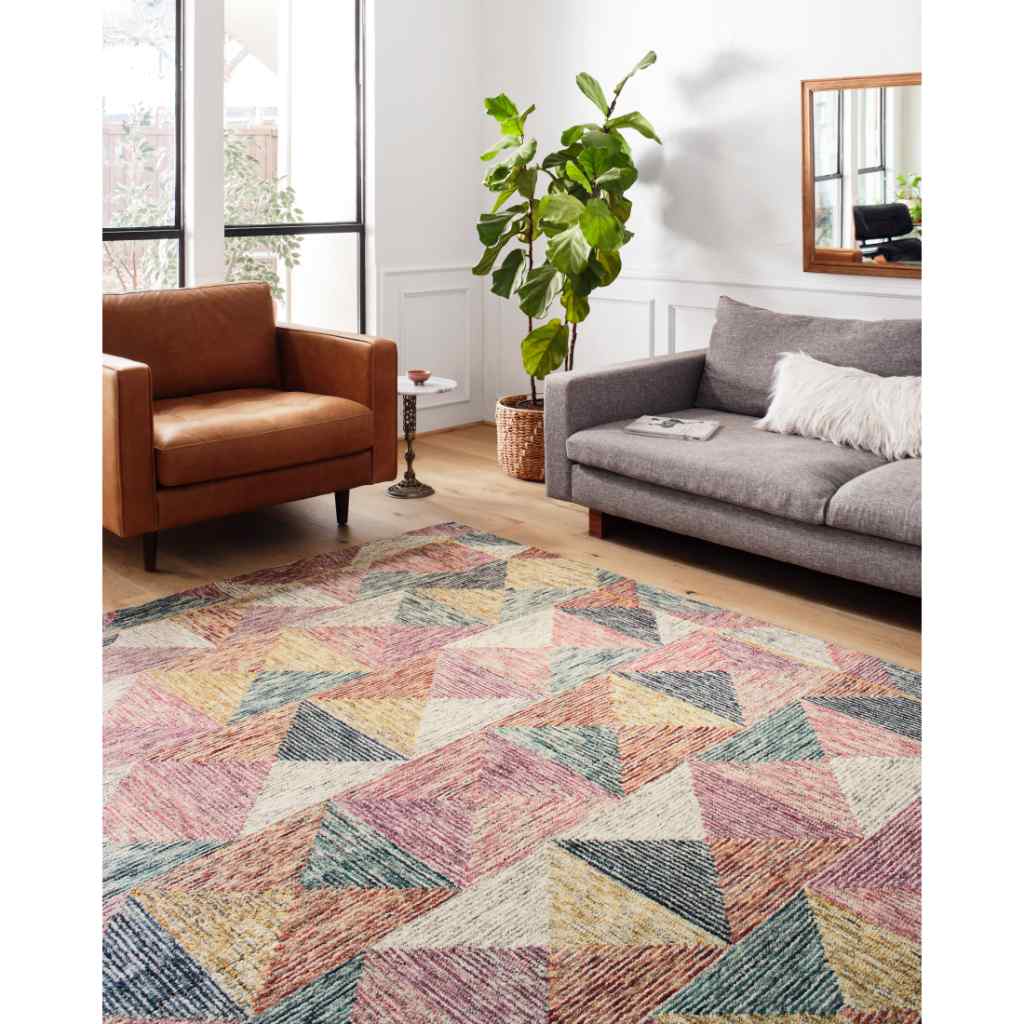 Loloi II Spectrum Collection Silver / Fiesta Rug SPE-01 Silver / Fiesta / 18" x 18" Sample