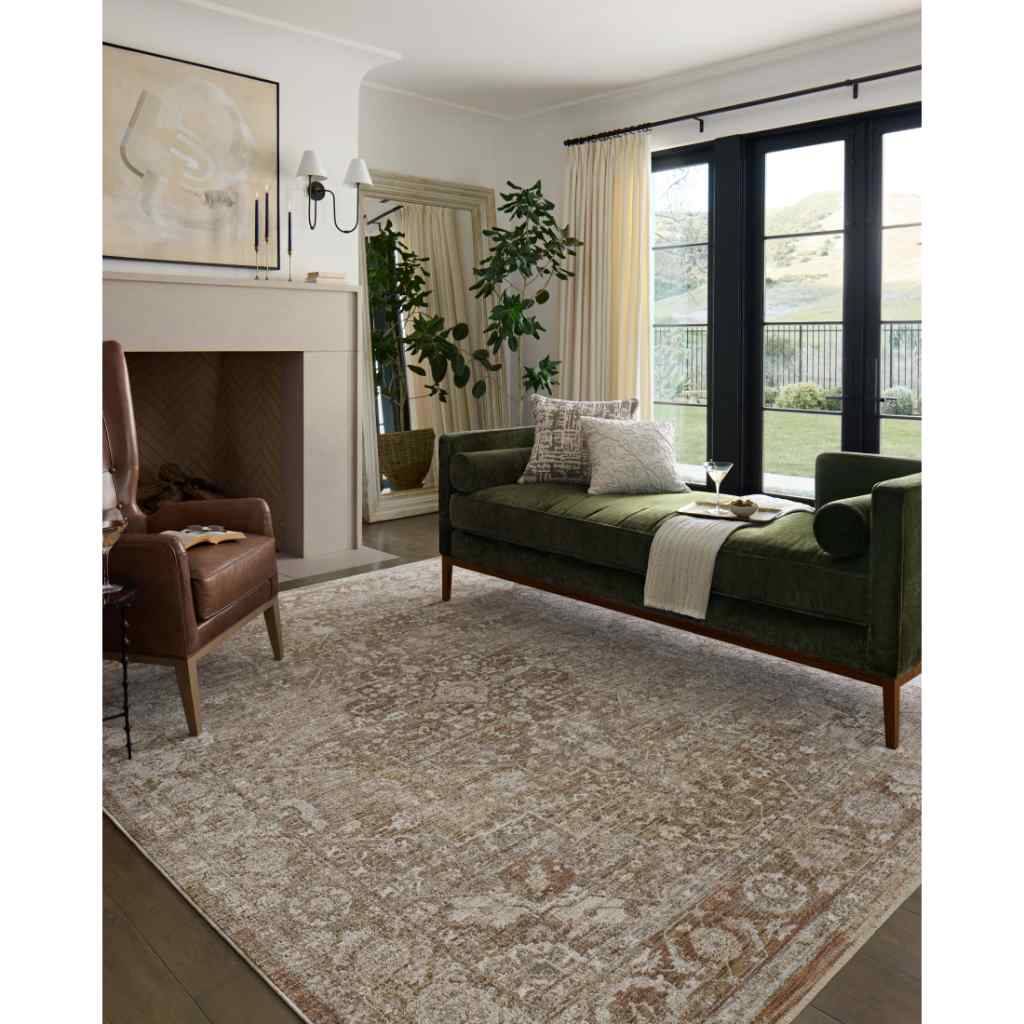 Loloi II Tabitha Collection Natural / Clay Rug TAI-01 Natural / Clay / 18" x 18" Sample