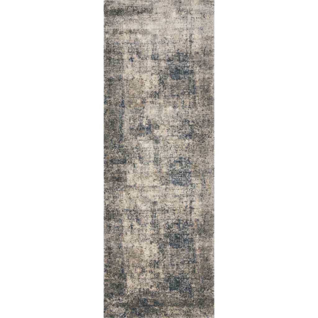 Loloi II Teagan Collection Denim / Slate Rug TEA-05 Denim / Slate / 2'-8" x 13'