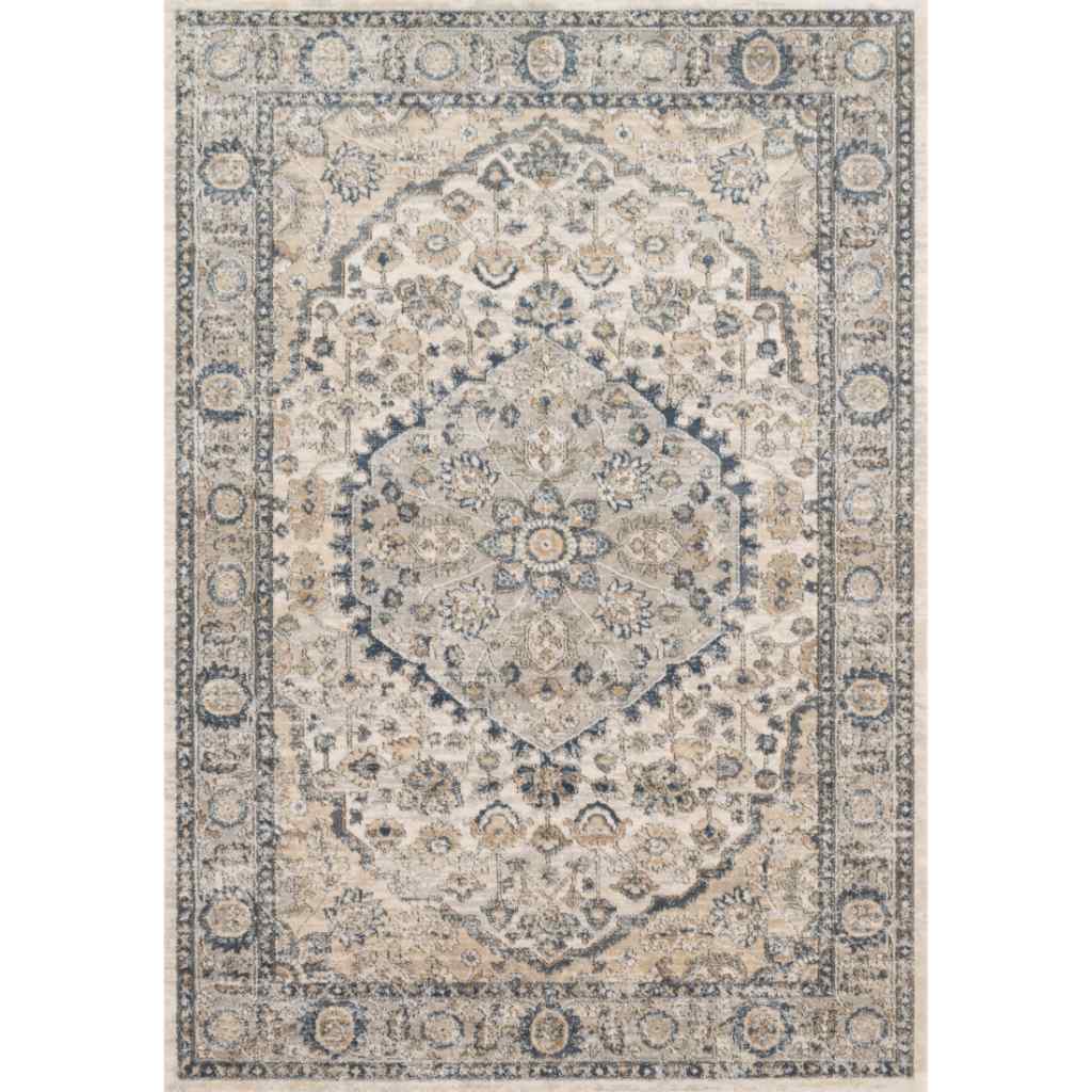 Loloi II Teagan Collection Natural / Lt. Grey Rug TEA-01 Natural / Lt. Grey / 7'-11" x 10'-6"