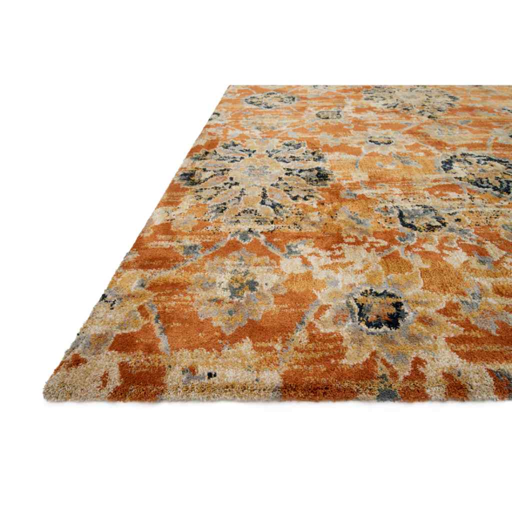 Loloi II Torrance Collection Rust Rug TC-14 Rust / 18" x 18" Sample