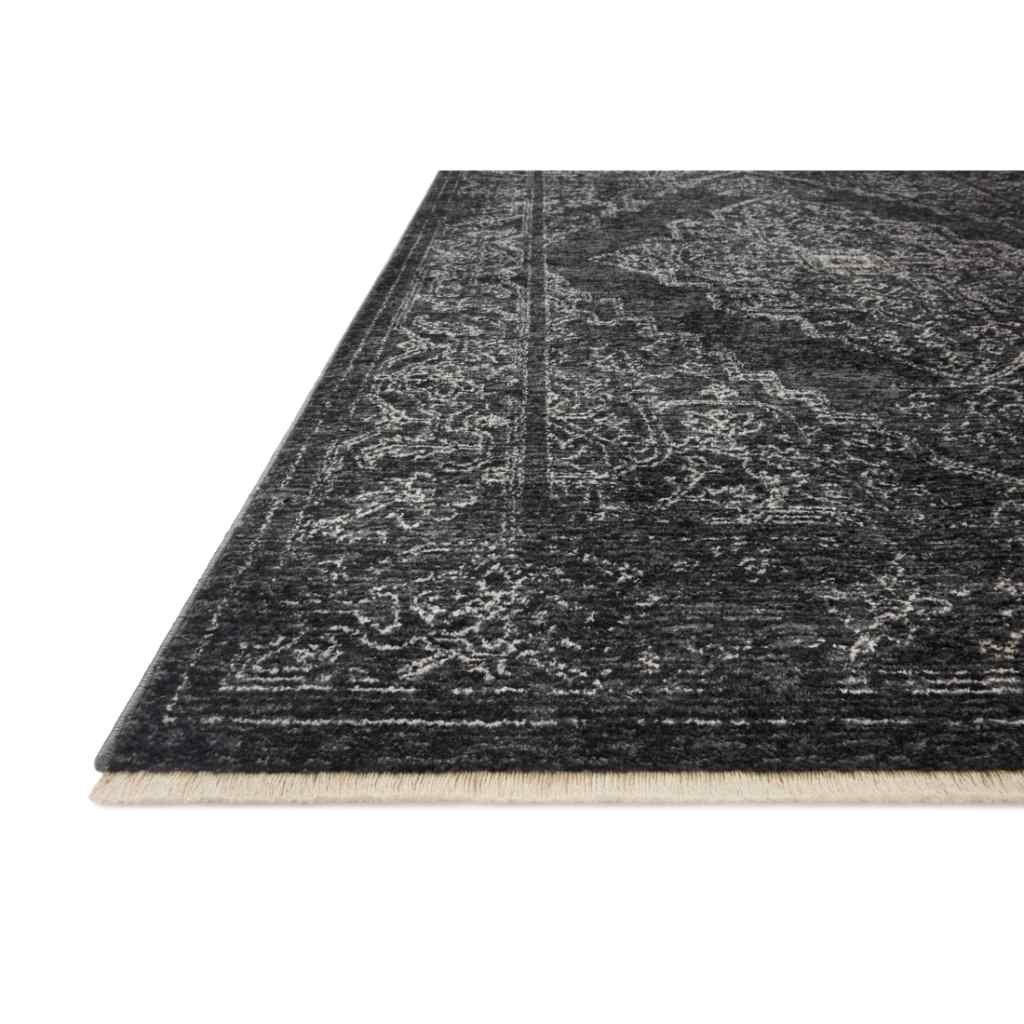 Loloi II Vance Collection Charcoal / Dove Rug VAN-03 Charcoal / Dove / 18" x 18" Sample
