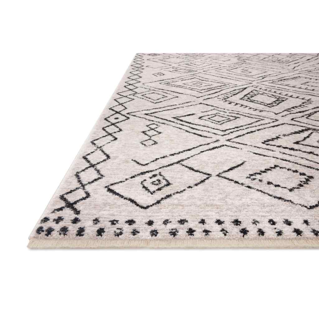 Loloi II Vance Collection Dove / Charcoal Rug VAN-06 Dove / Charcoal / 18" x 18" Sample