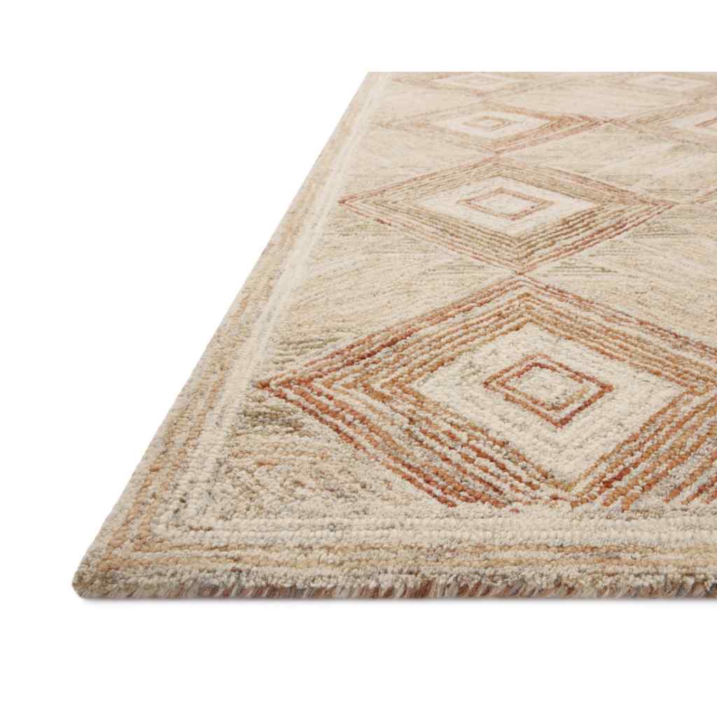 Loloi II Varena Collection Sand / clay Rug VAR-01 Sand / clay / 18" x 18" Sample