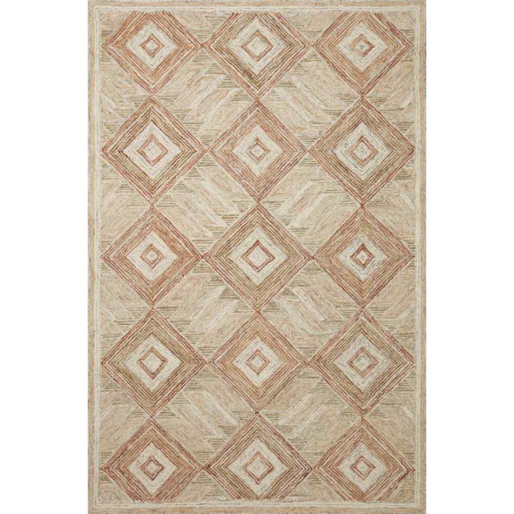 Loloi II Varena Collection Sand / clay Rug VAR-01 Sand / clay / 9'-3" x 13'