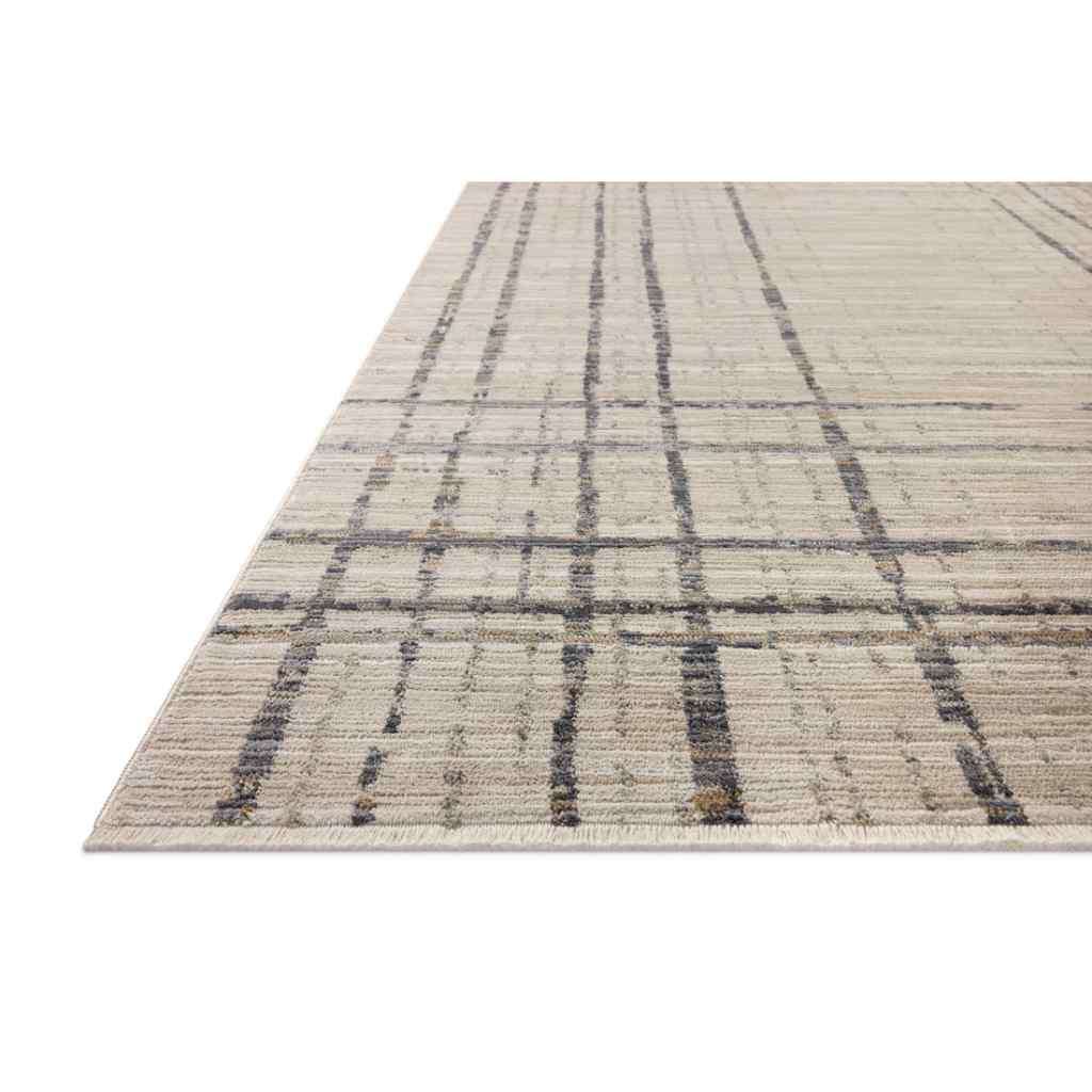 Loloi II Wade Collection Beige / Midnight Rug WAE-05 Beige / Midnight / 18" x 18" Sample