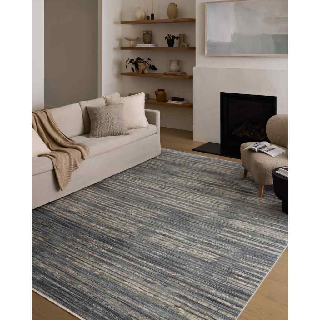 Loloi II Wade Collection Ocean / Sand Rug WAE-02 Ocean / Sand / 18" x 18" Sample