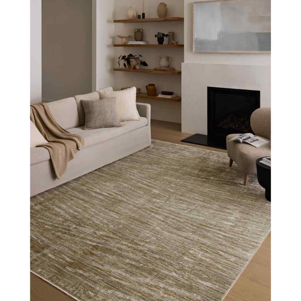 Loloi II Wade Collection Sage / Gold Rug WAE-01 Sage / Gold / 18" x 18" Sample