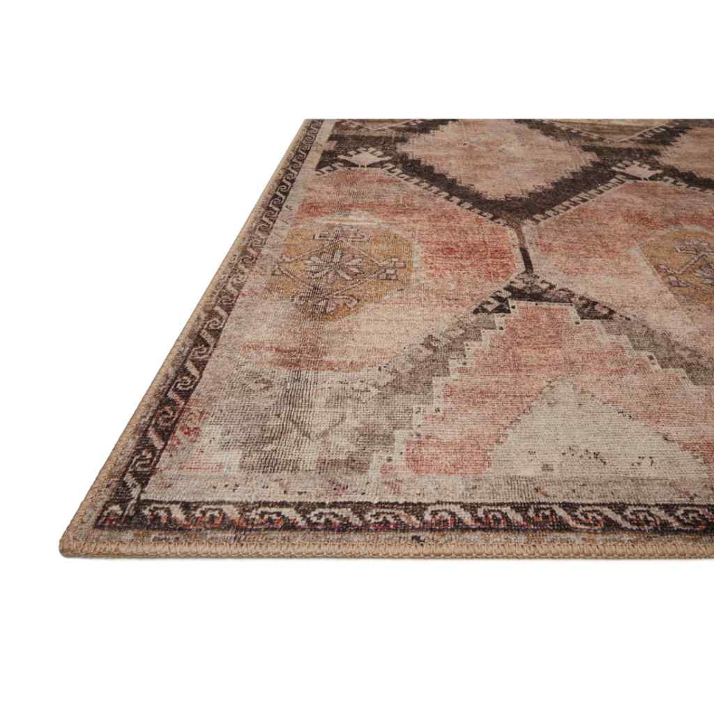 Loloi II Wynter Collection Graphite / Blush Rug WYN-08 Graphite / Blush / 18" x 18" Sample