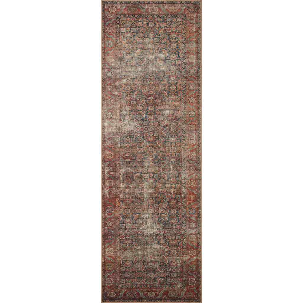 Loloi II Wynter Collection Onyx / Multi Rug WYN-09 Onyx / Multi / 2'-6" x 12'-0"