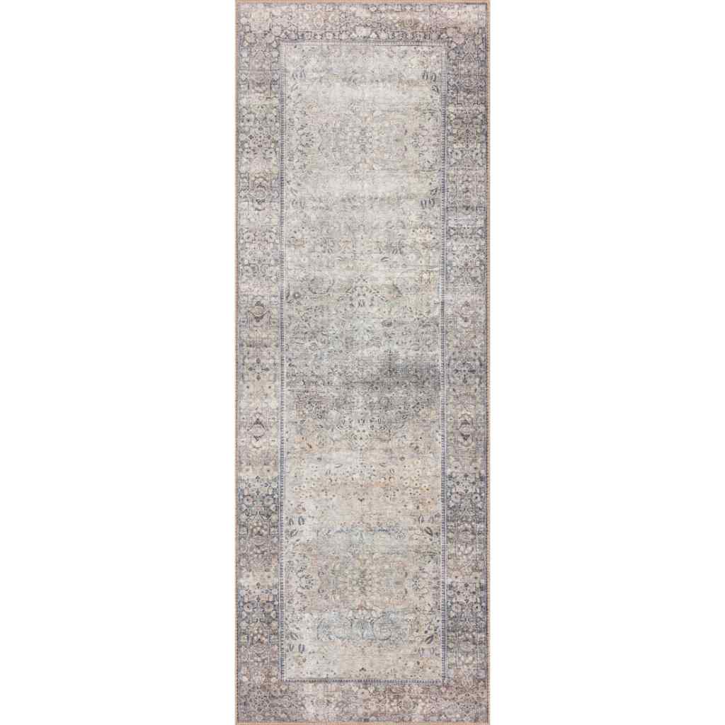 Loloi II Wynter Collection Silver / Charcoal Rug WYN-03 Silver / Charcoal / 2'-6" x 12'-0"