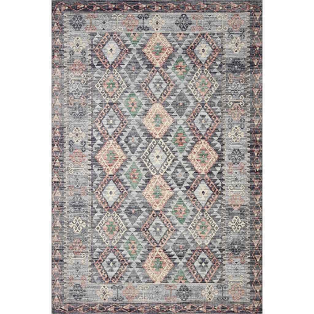 Loloi II Zion Collection Grey / Multi Rug ZIO-01 Grey / Multi / 8'-6" x 11'-6"