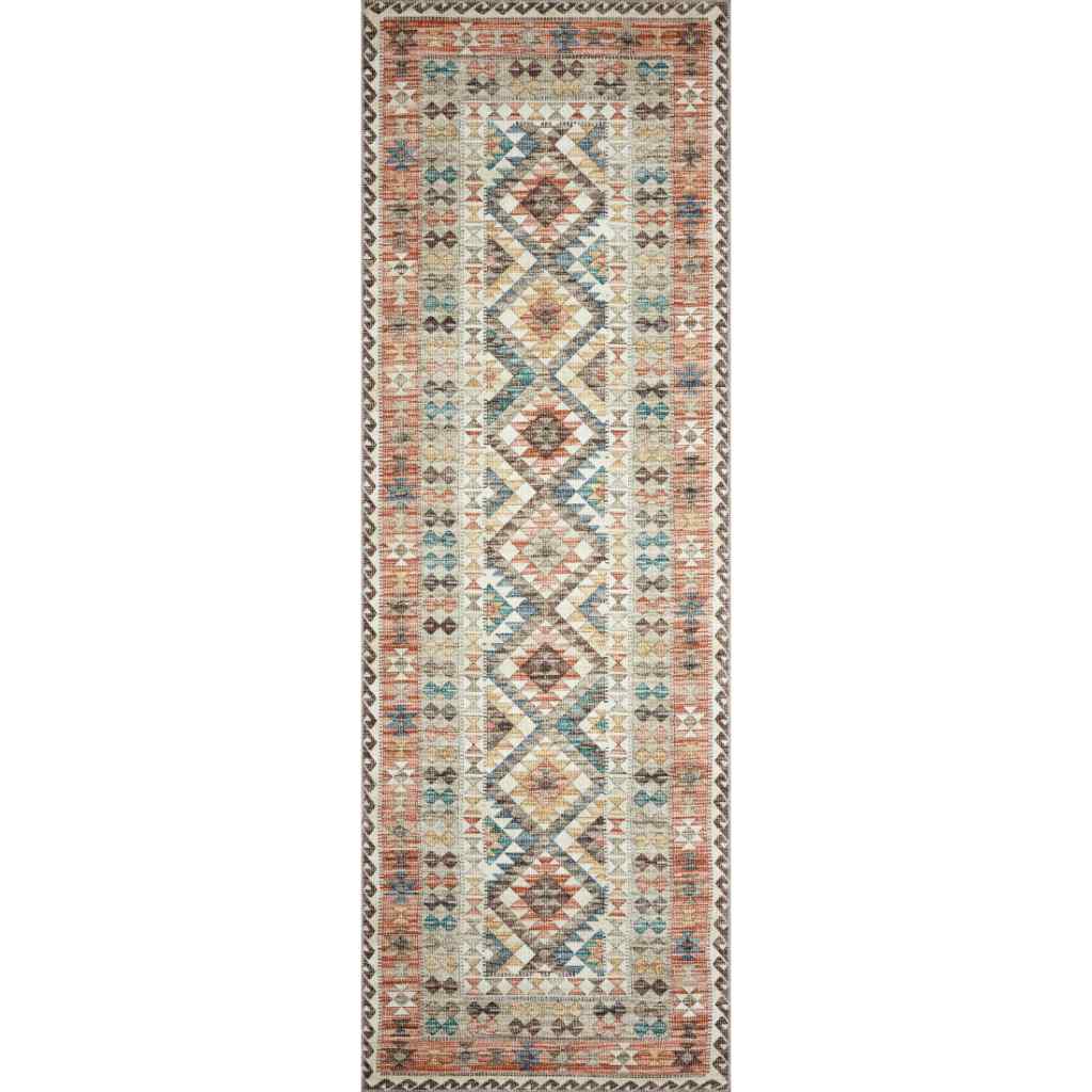 Loloi II Zion Collection Ivory / Multi Rug ZIO-04 Ivory / Multi / 2'-6" x 7'-6"