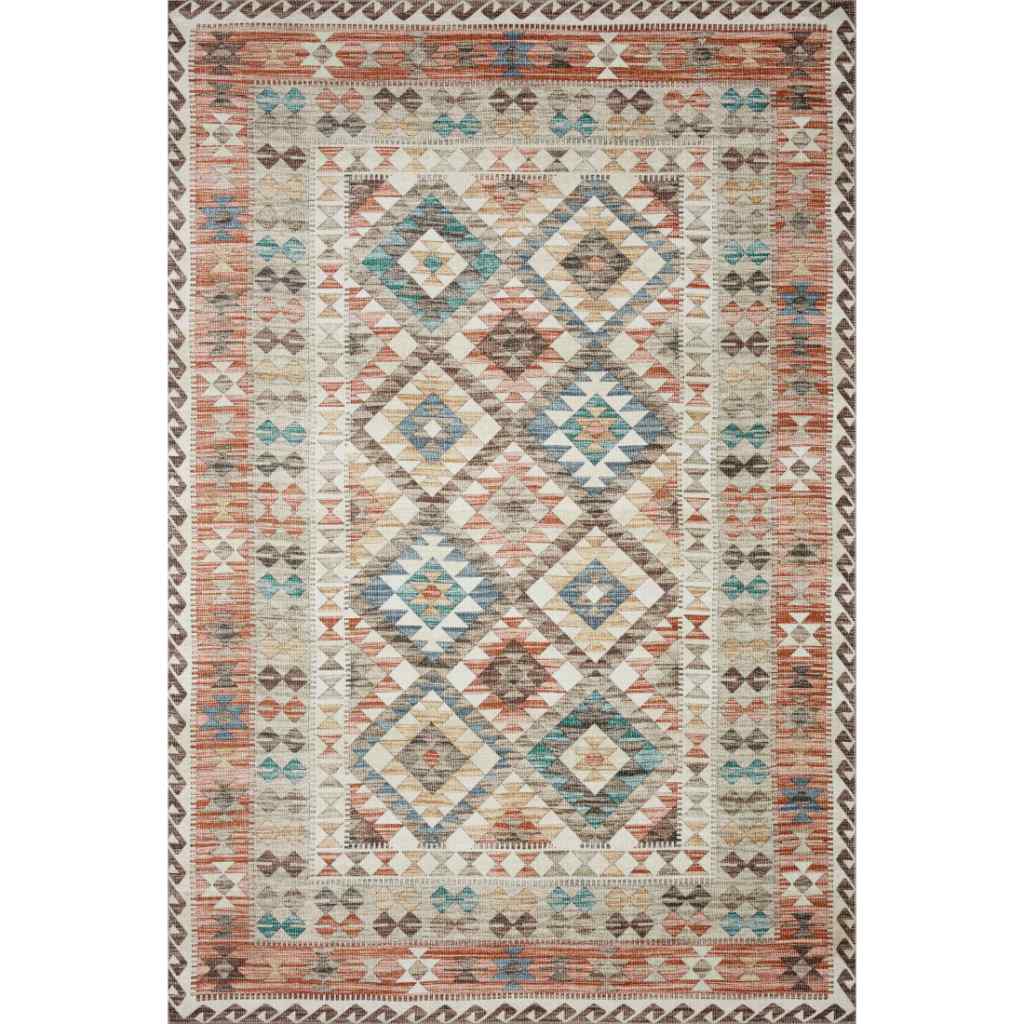 Loloi II Zion Collection Ivory / Multi Rug ZIO-04 Ivory / Multi / 8'-6" x 11'-6"