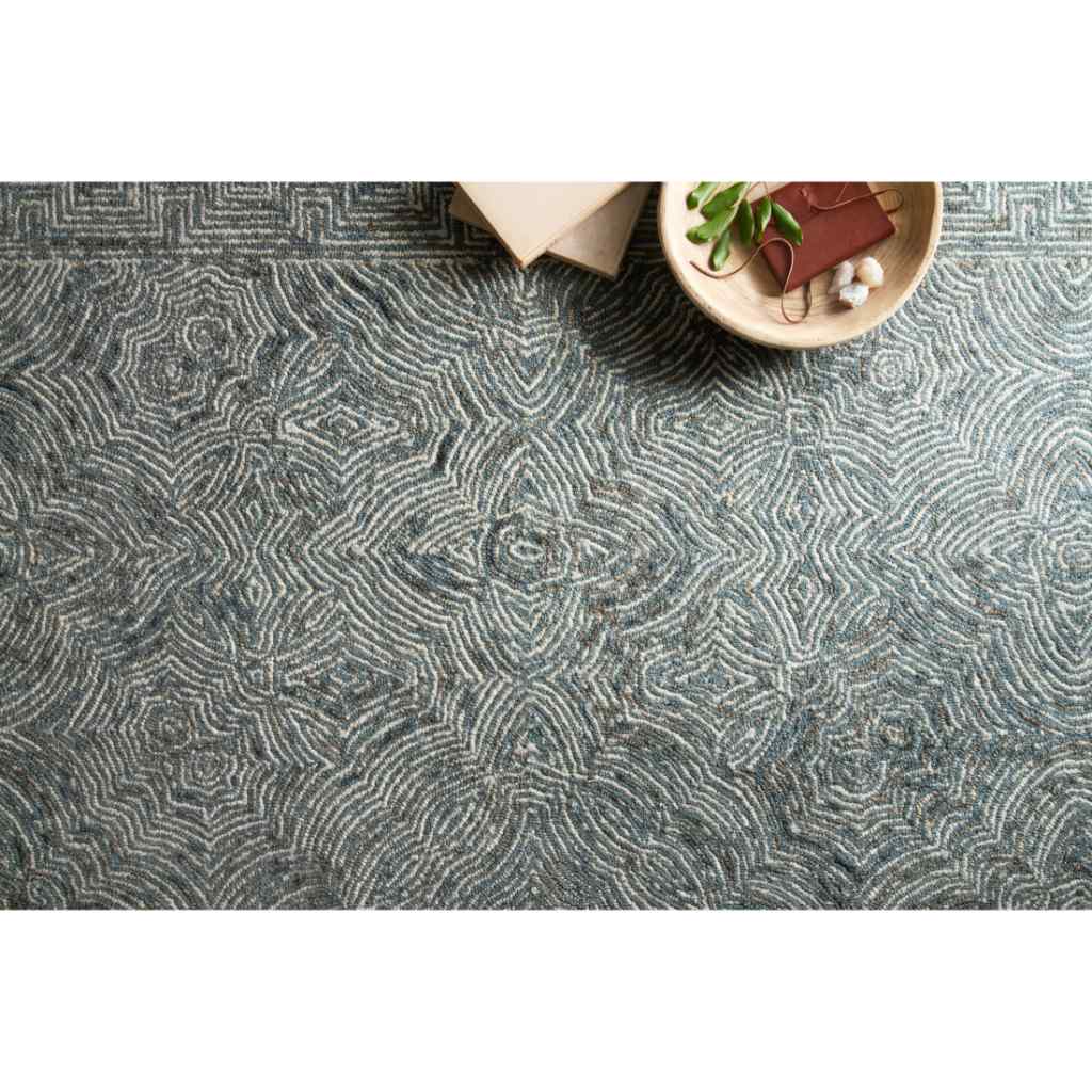 Loloi II Ziva Collection Denim Rug ZV-04 Denim / 18" x 18" Sample