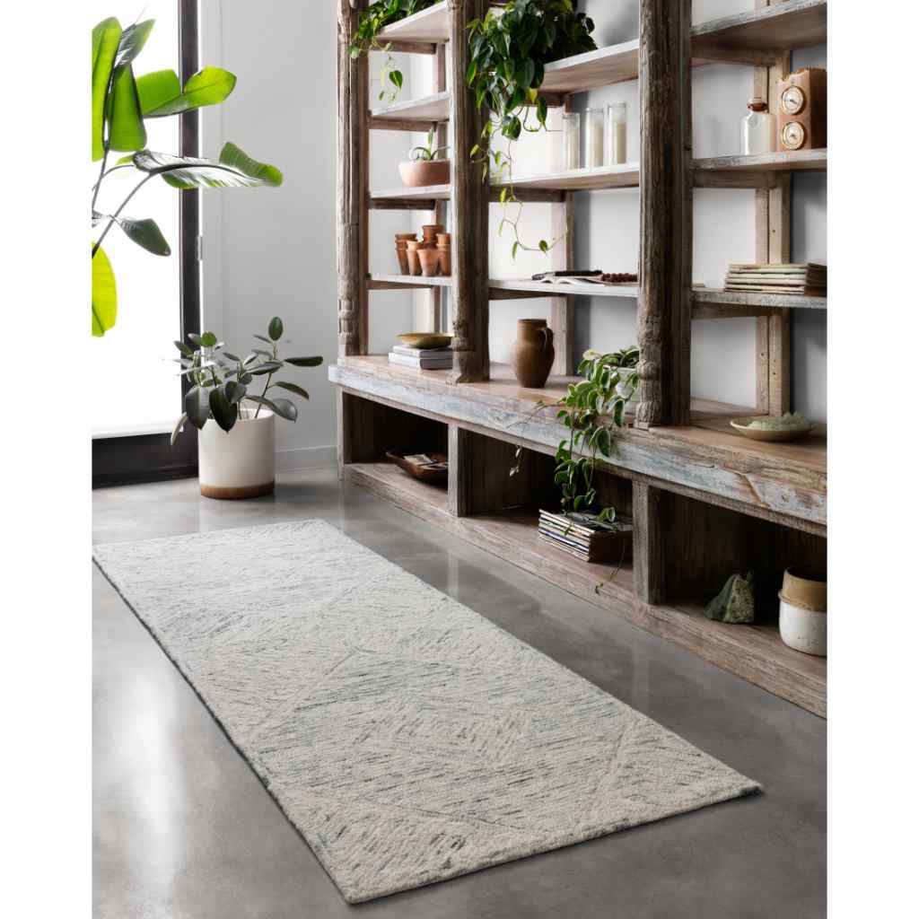 Loloi II Ziva Collection Sky Rug ZV-05 Sky / 18" x 18" Sample
