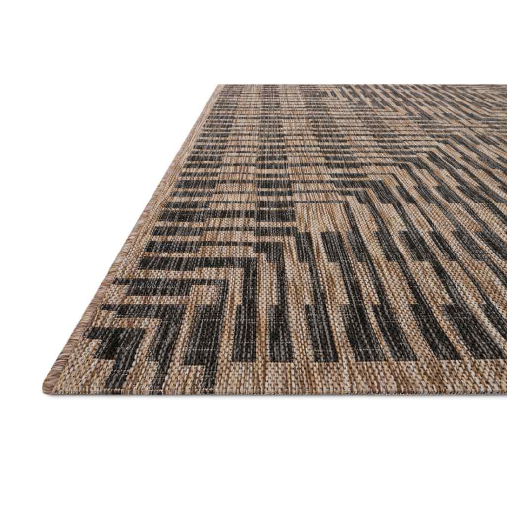 Loloi Isle Collection Brown / Black Rug IE-09 Brown / Black / 18" x 18" Sample