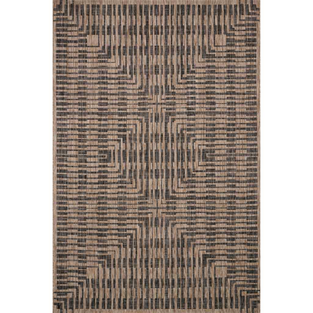 Loloi Isle Collection Brown / Black Rug IE-09 Brown / Black / 9'-2" x 12'-1"