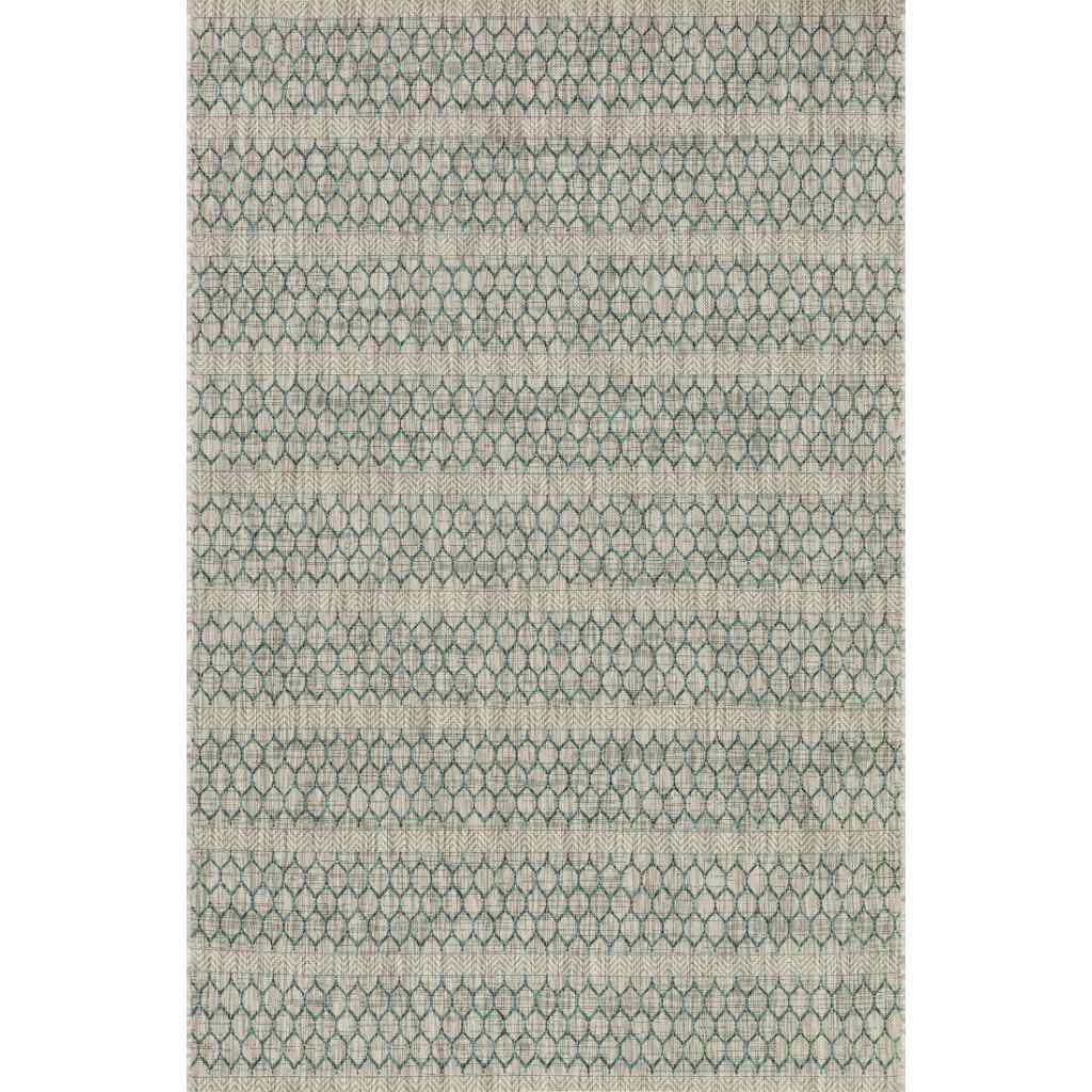 Loloi Isle Collection Grey / Teal Rug IE-01 Grey / Teal / 9'-2" x 12'-1"