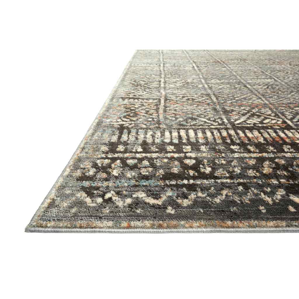 Loloi Javari Collection Charcoal / Silver Rug JV-06 Charcoal / Silver / 18" x 18" Sample