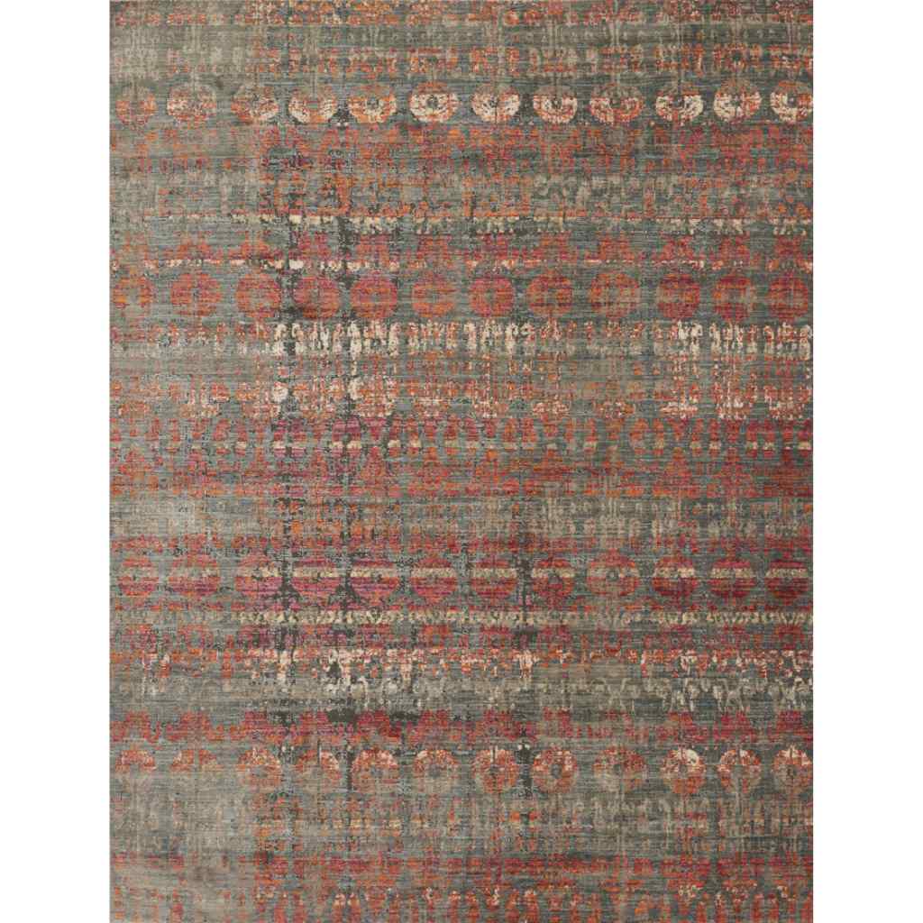 Loloi Javari Collection Steel / Sunrise Rug JV-07 Steel / Sunrise / 9'-6" x 12'-6"