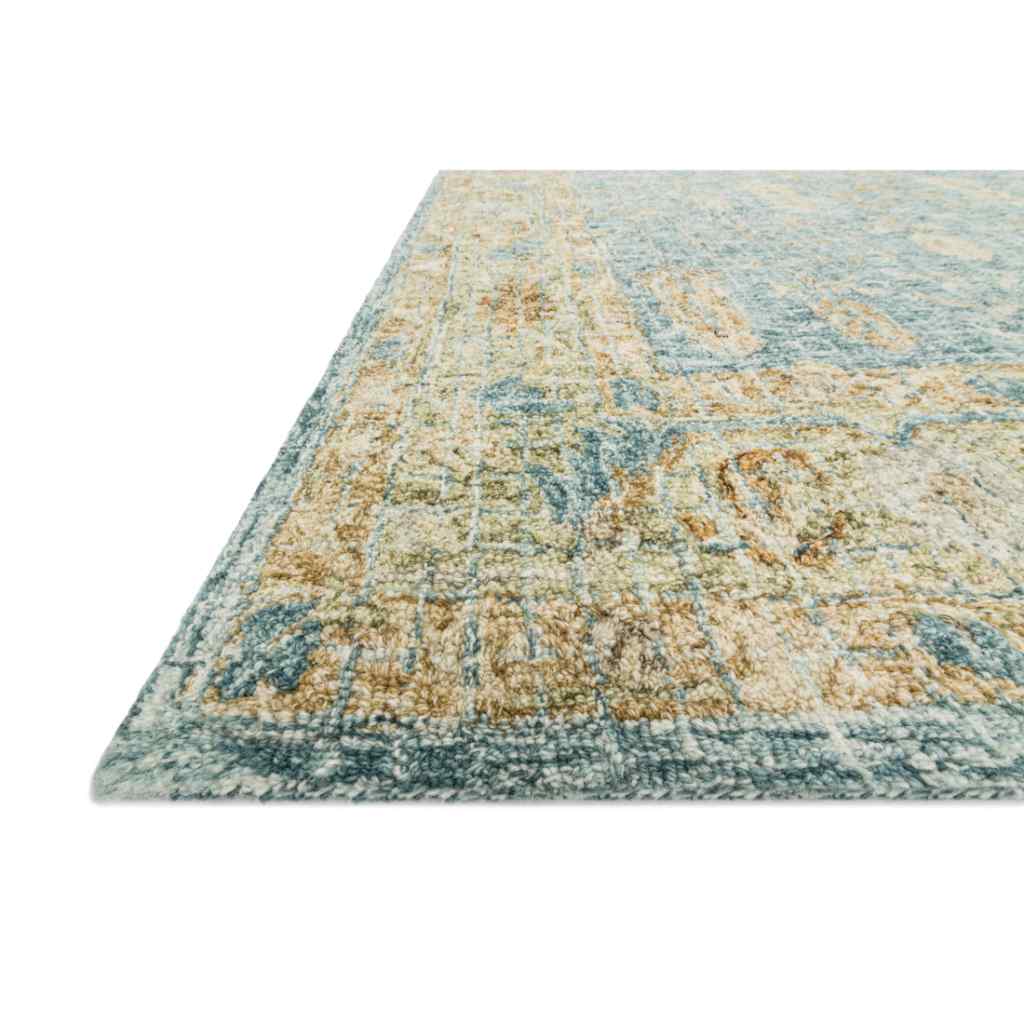 Loloi Julian Collection Blue / Gold Rug JI-05 Blue / Gold / 18" x 18" Sample