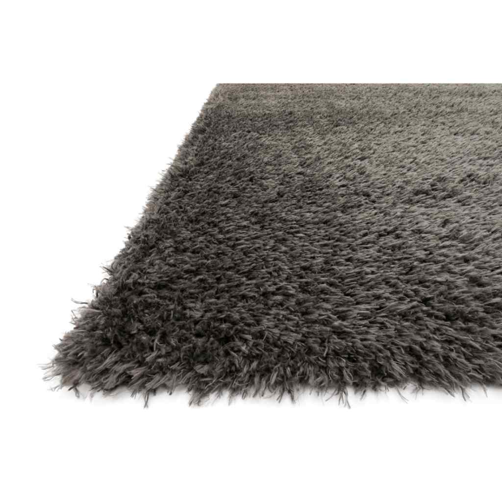 Loloi Kayla Shag Collection Grey Rug KAY-01 Grey / 18" x 18" Sample