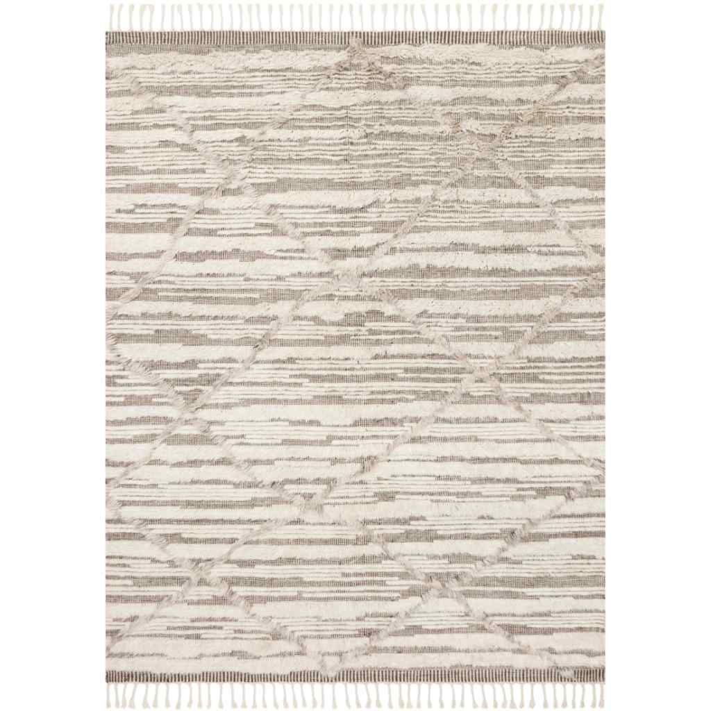 Loloi Khalid Collection Ivory / Taupe Rug KF-07 Ivory / Taupe / 9'-6" x 13'-6"
