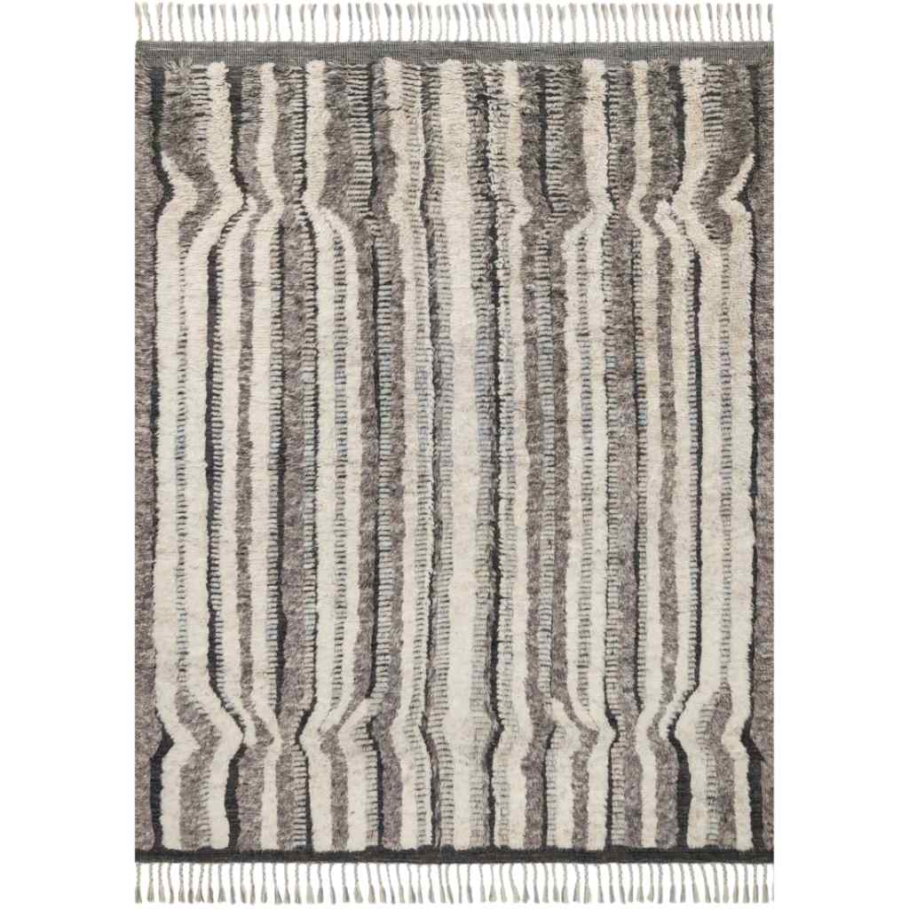 Loloi Khalid Collection Stone / Charcoal Rug KF-03 Stone / Charcoal / 9'-6" x 13'-6"